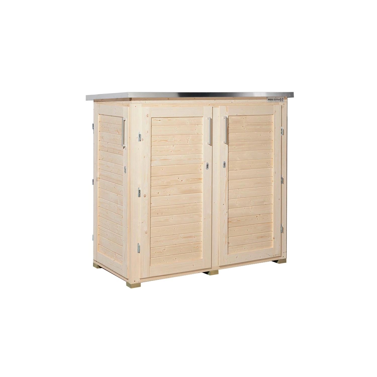 Weka Zahradní skříň Garten Q Teras, přírodní, 161 x 170 x 85 cm