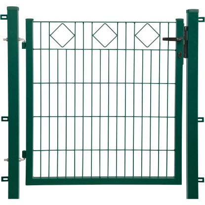 Floraworld Brána s dekorativním prvekem Karo zelená 100 x 100 cm