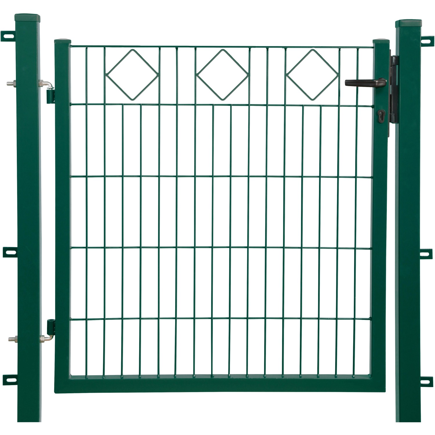 Floraworld Brána s dekorativním prvekem Karo zelená 100 x 100 cm