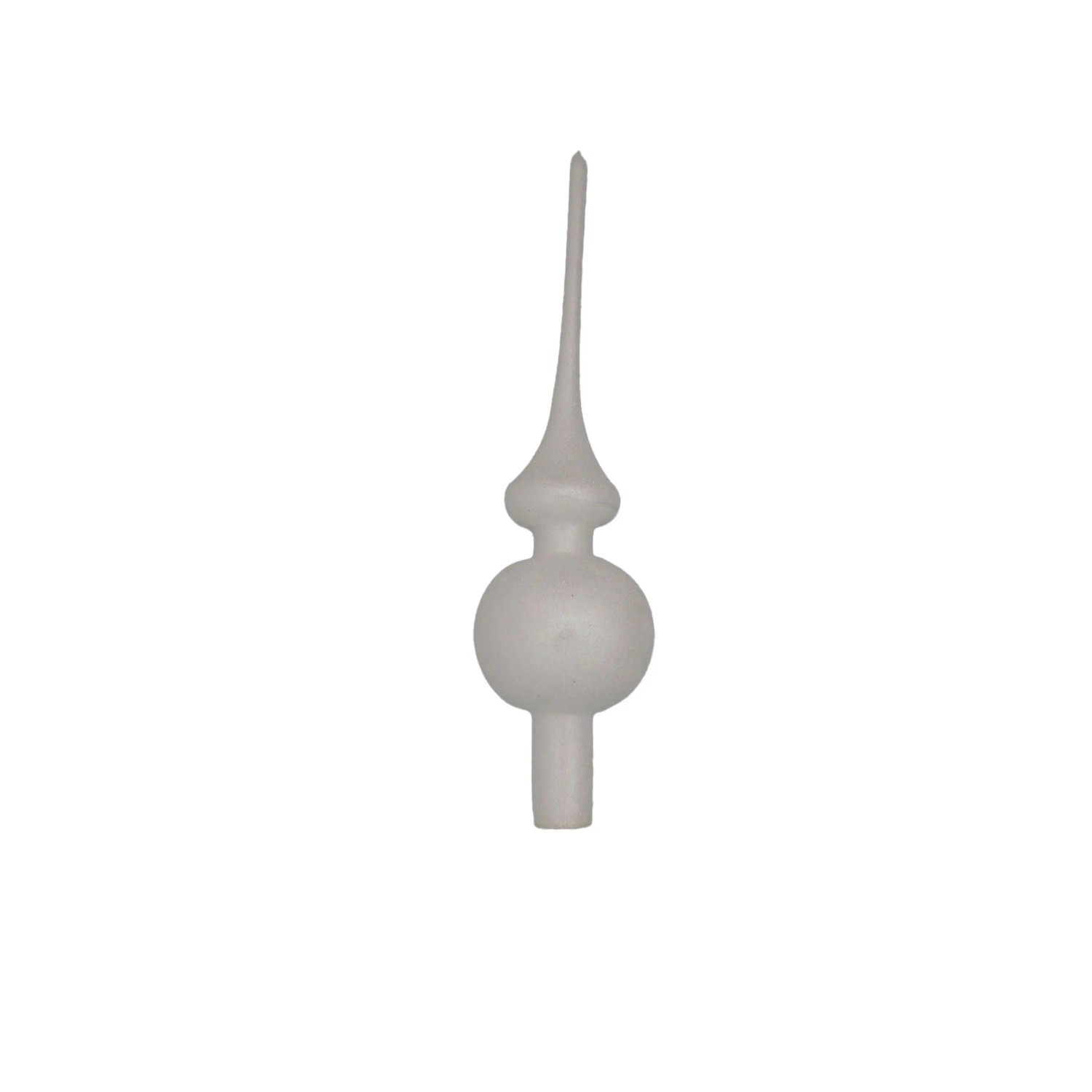 ORNEX Špice skleněná bílá posyp 280 mm