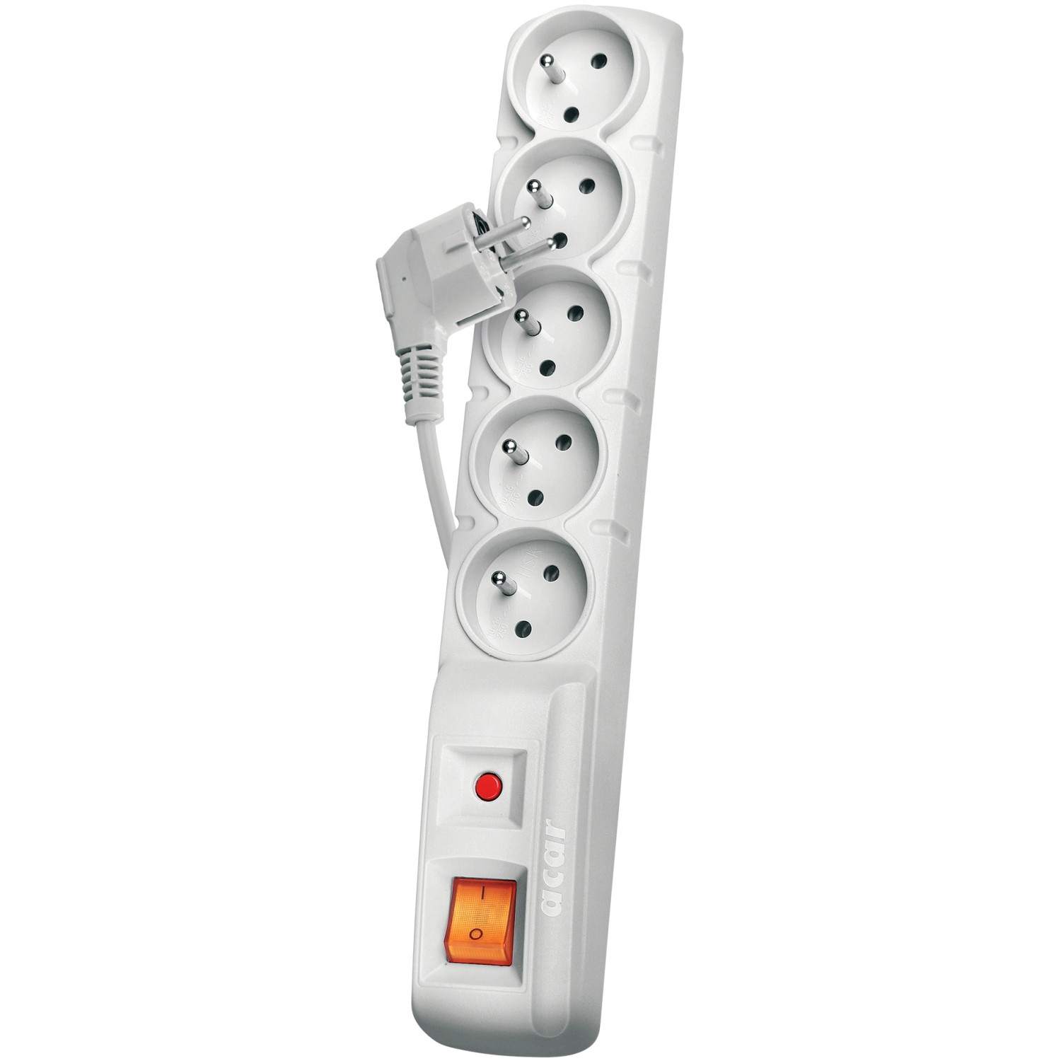 Emos Přepěťová ochrana, 5 zásuvek, šedá, 3 m