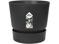 elho Květináč Greenville Round černý, pr. 14 x 13 cm