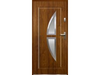 O.K. DOORS Ocelové vchodové dveře KRONOS P55 zlatý dub 80 L