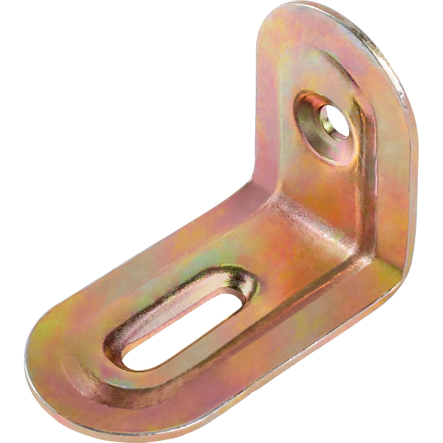 Nastavitelný úhelník, žlutě pozinkovaný, 39 mm x 28 mm x 22 mm