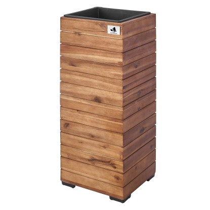 Gartenfreude Květináč Antigua, přírodní, 27 x 27 x 64 cm