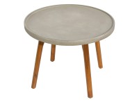 Odkládací stolek Mira světle šedý 450 x 600 x 600 mm