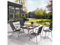 OBI Skládací zahradní stůl Vigo, šedá, 150 x 90 x 71 cm