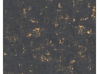 A. S. Creation Vliesová tapeta Blooming černo-zlatá