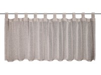 Neusser Vitrážová záclona tmavá stříbrno-šedá, 45 x 140 cm