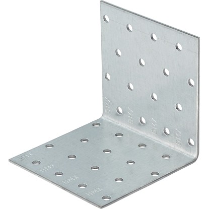 Spojovací úhelník, pozinkovaný, 80 mm x 80 mm x 80 mm