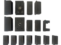 Krytky na nožičky pro sestavu zahradního nábytku Longview antracitovou, 16 ks