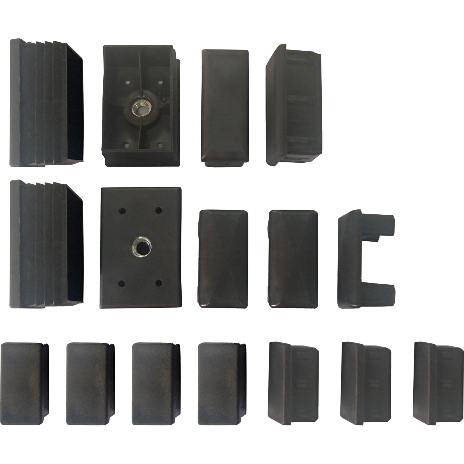 Krytky na nožičky pro sestavu zahradního nábytku Longview antracitovou, 16 ks