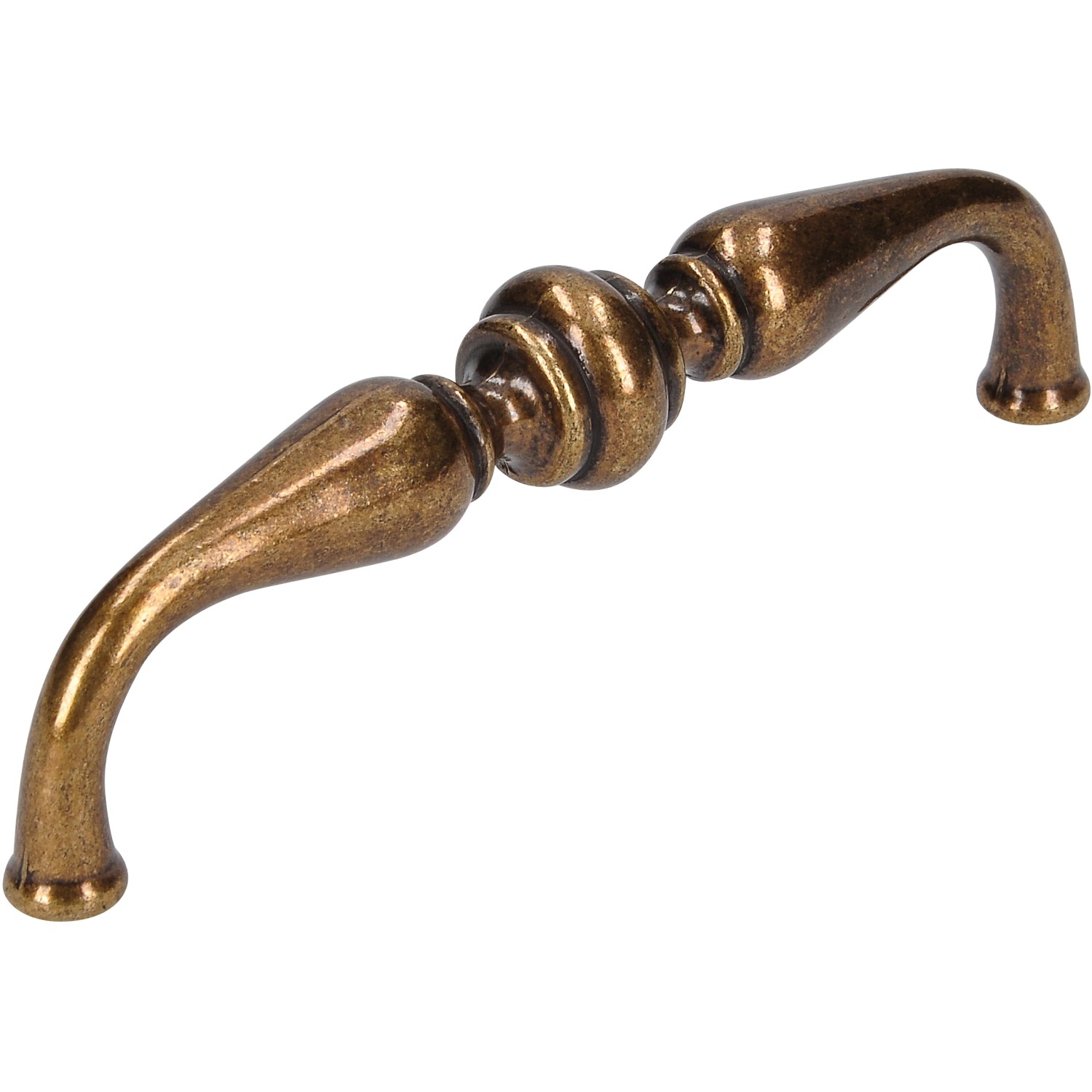 Siro Nábytková úchytka 1757 kov mosaz starožitný vzhled vzdálenost otvorů 96 mm,