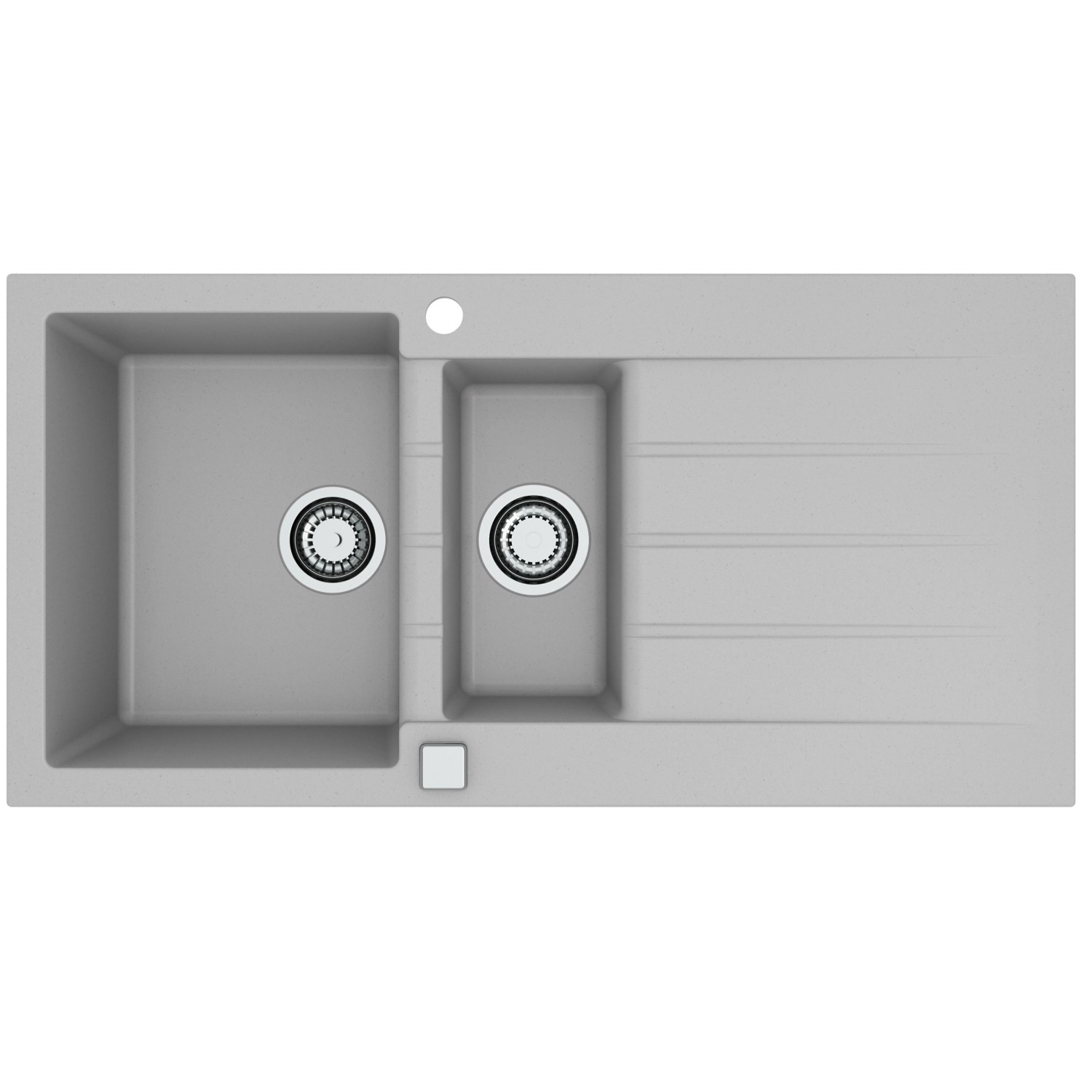 Alveus Granitový dřez Cadit 80, beton, 100 x 50 cm