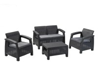 Keter Zahradní souprava Corfu II grafit Keter Zahradní souprava Corfu II grafit