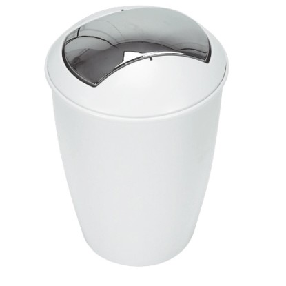 Spirella Odpadkový koš Atlanta plast bílý
