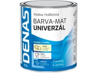 Denas Vrchní barva na dřevo, kov a beton Univerzál-mat, 0199 černá, 300 g