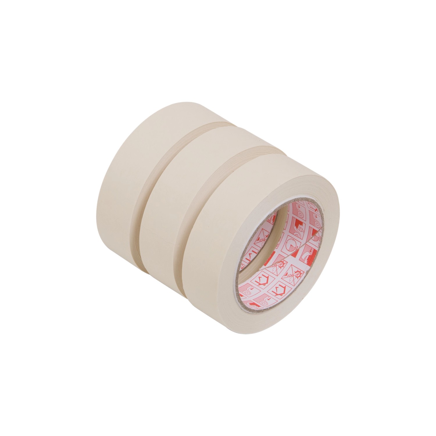 LUX-TOOLS Krepová lepicí páska 30 mm x 50 m, 3 ks