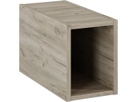 Maximus Nástěnný koupelnový regál Stylo Slim, dub Sanremo, 20 x 45,6 x 26,6 cm