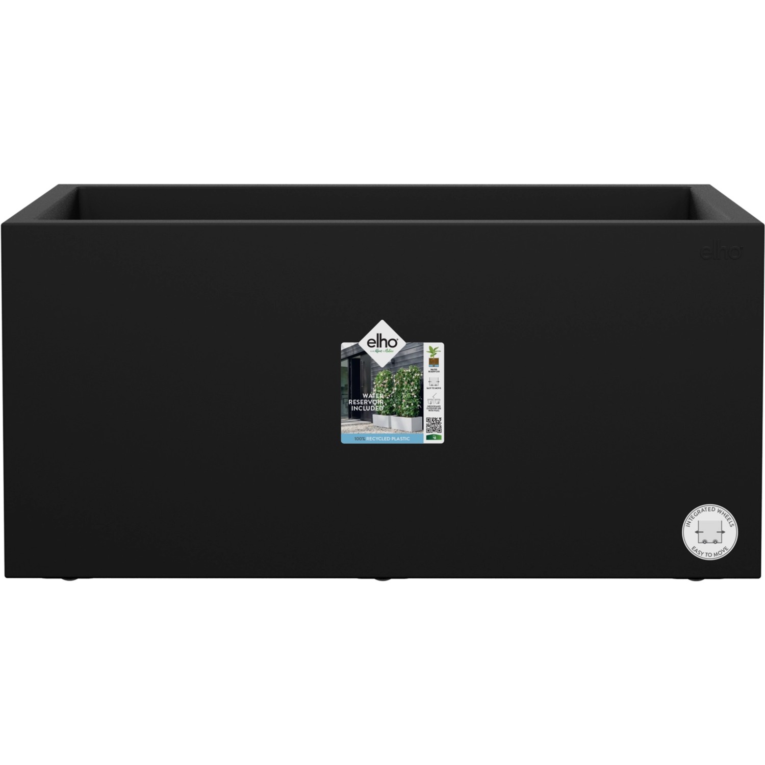 elho Květináč Vivo Next Lang černý 60 x 29 x 30 cm