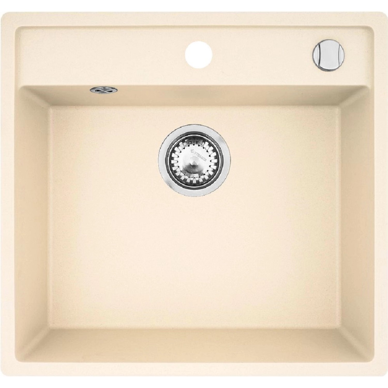 Pyramis Granitový dřez Camea 1B, vanilla, 50 x 53 cm