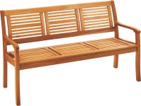 VLC Zahradní lavička Chelsea z eukalyptového dřeva 89,5 x 158 x 61 cm