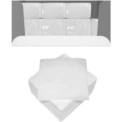 Happy People Ubrousky jednovrstvé bílé, 100 ks