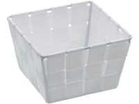 Wenko Úložný košík Adria Mini Square, bílý, 14 x 9 x 14 cm