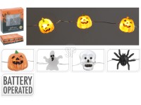 Koopman LED světelný řetěz, 20 diod teplá bílá, stříbrný drát, různé druhy