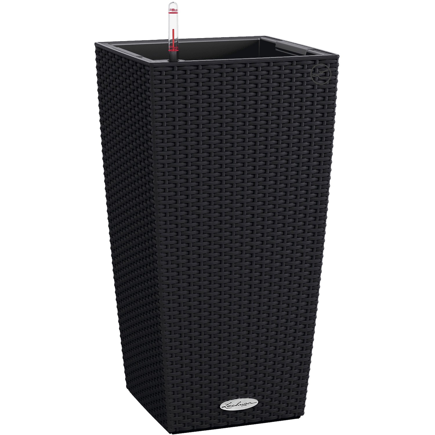 Lechuza Květináč Cubico Cottage 40 černý, 755 x 395 x 395 mm