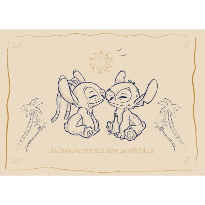 Komar Plakát Disney Lilo and Stitch Your Day in the Sun 70 x 50 cm