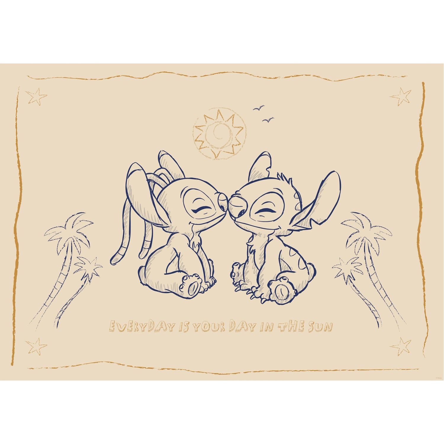 Komar Plakát Disney Lilo and Stitch Your Day in the Sun 70 x 50 cm