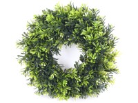 Dekorativní věnec 28 cm krémová