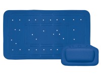BWO Silva podložka do vany tmavě modrá 2dílná