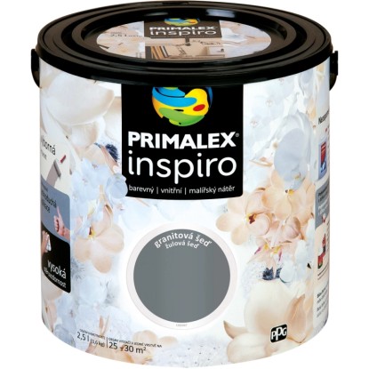PRIMALEX Barevný vnitřní malířský nátěr Inspiro granitová šeď 2,5 l