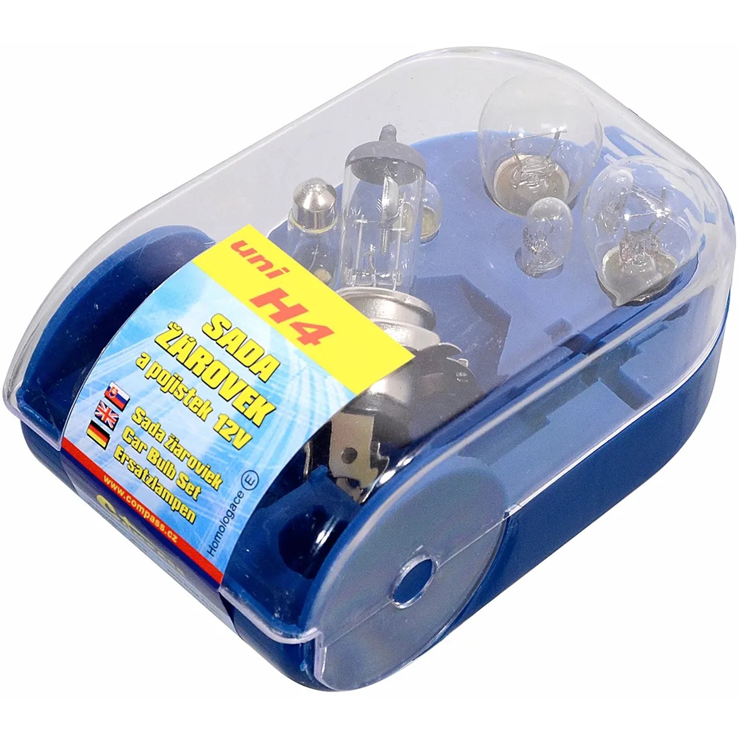 COMPASS Autožárovky 12 V servisní box UNI H1
