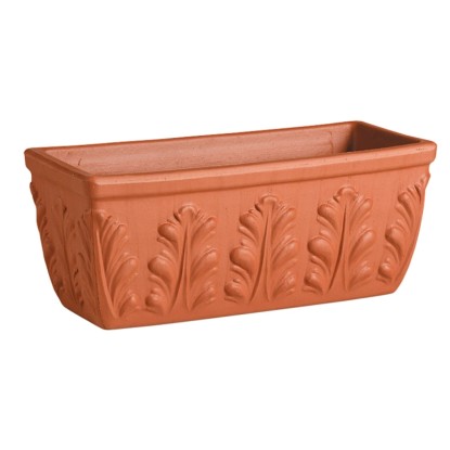 DEROMA Truhlík Cotto Garden ROMA 32 červená terakota 14,3 x 33 x 17 cm