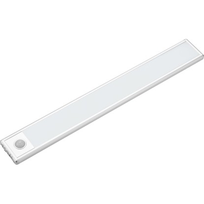 Podstavné LED svítidlo s pohyb. senzorem, 2W, 130 lm, stříbrná, 30 x 4 x 1,5 cm