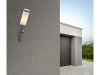 GLOBO Venkovní svítidlo BOSTON opálová E27 15 W pr. 76 x 410 mm s pohyb.senzorem