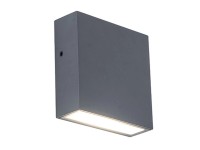 LUTEC LED nást. svítidlo GEMINI FX tm. šedé 9,5W 750lm 4000K IP54 38x110x110mm