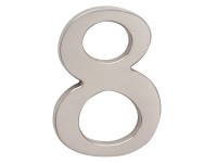 COBRA Číslice 8 - 10 cm, matný nikl
