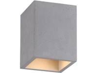 Paul Neuhaus Stropní svítidlo Eton, 1xGU10, vzhled betonu, 11 x 11 x 14 cm