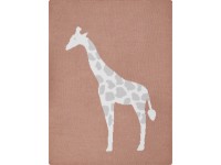 Bavlněná deka Safari Adventure, motiv žirafy, 75 x 100 cm