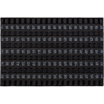 OBI Exteriérová rypsová rohožka před dveře Newport černá 40 x 60 cm