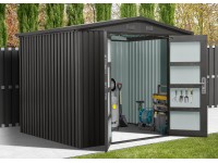 Floraworld Zahradní domek se sedlovou střechou Premium met.černý 244x200x201cm