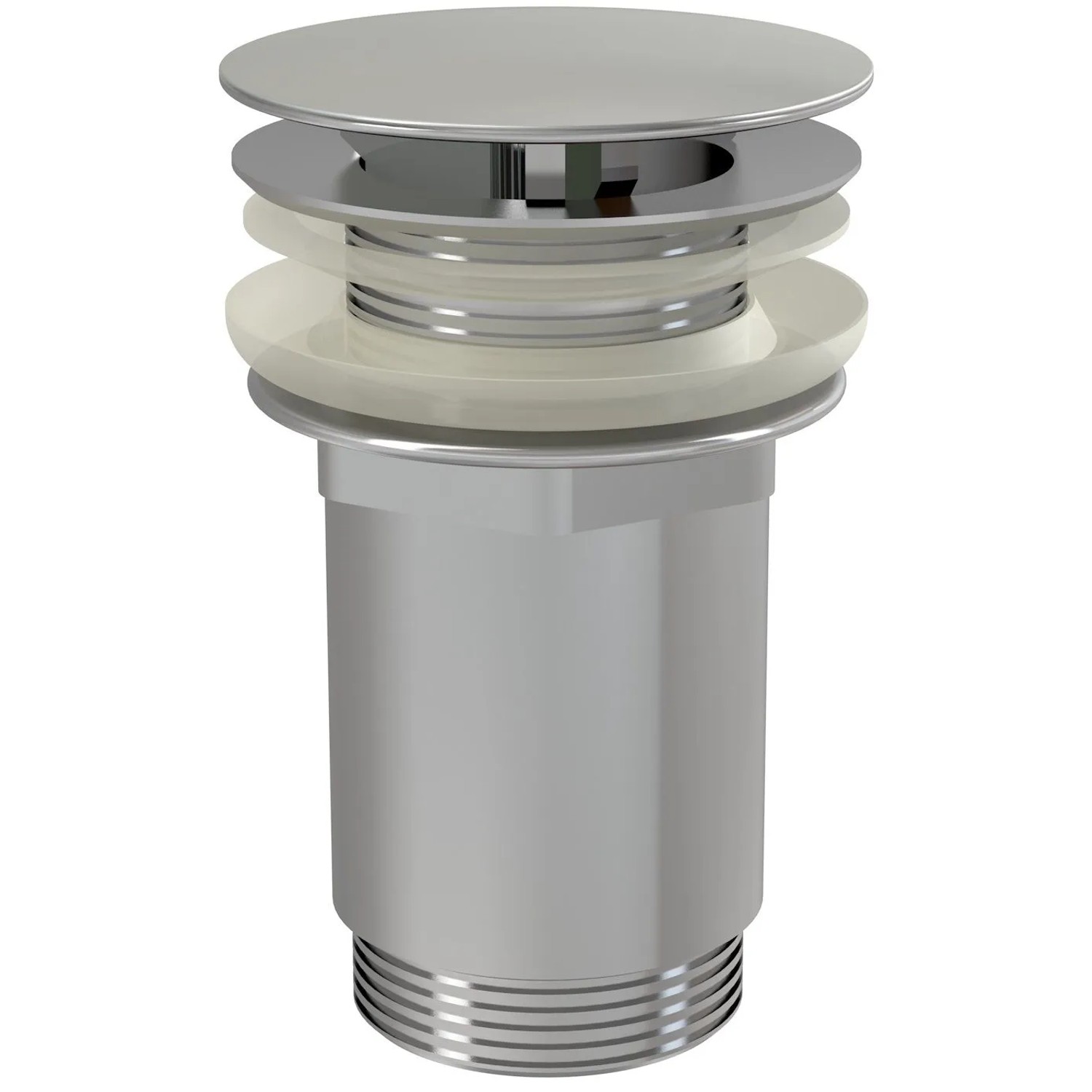 Alca Výpusť umyvadlová A396 bez přepadu, kov, velká neuzavíratelná zátka, 5/4"