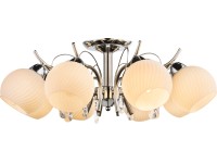 GLOBO Stropní svítidlo PERDITA, 8x E14, chrom/nikl matný, pr. 63 x 24 cm