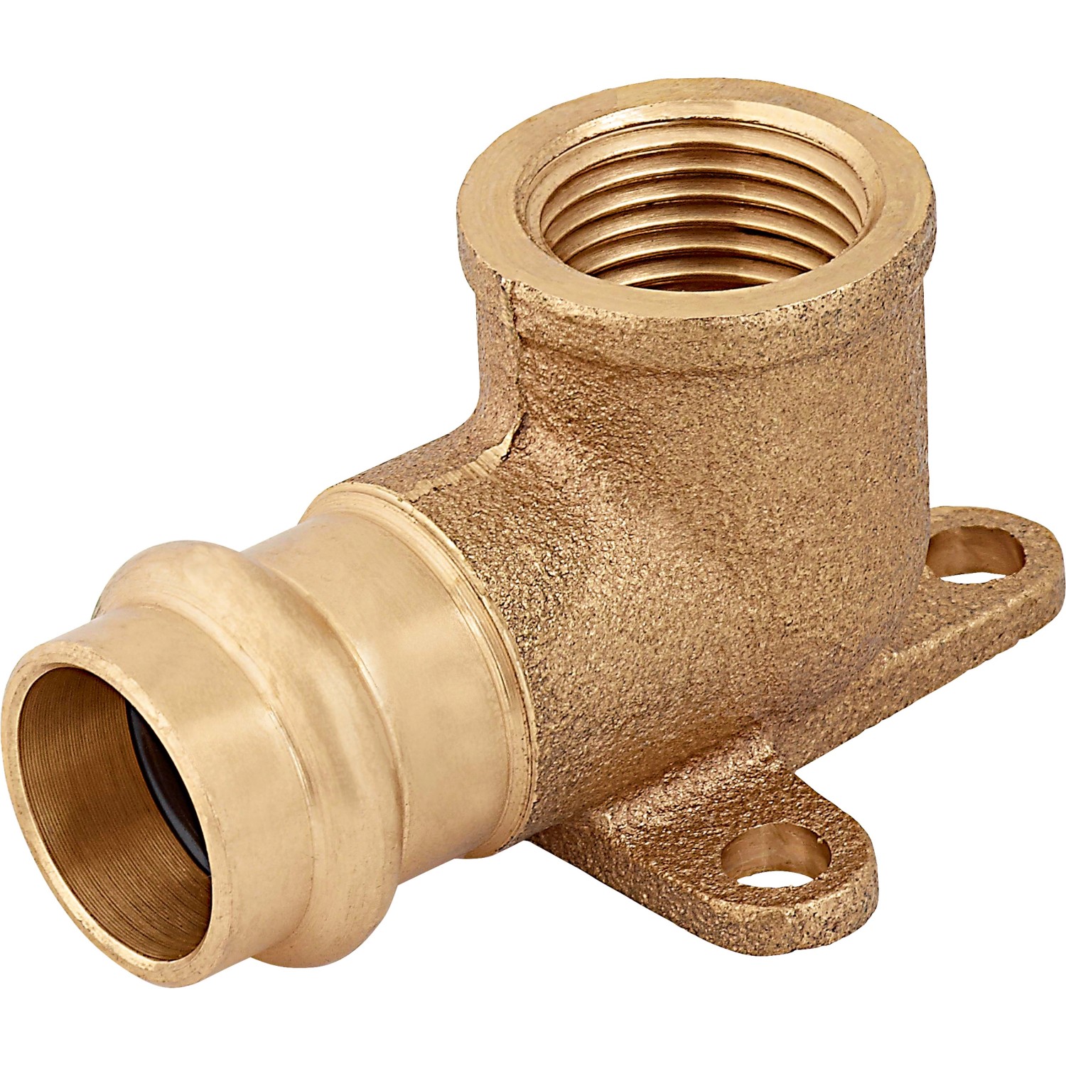 Lisovací nástěnné koleno červený bronz, pr. 18 mm x 18,6 mm (Rp 1/2), 1 ks