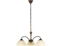 Rabalux Tříramenný lustr Regina, bronzová/krémová, pr. 52 x 90 cm