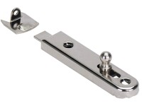 Skříňová zástrčka rovná, 70 mm, poniklovaná, 2 ks